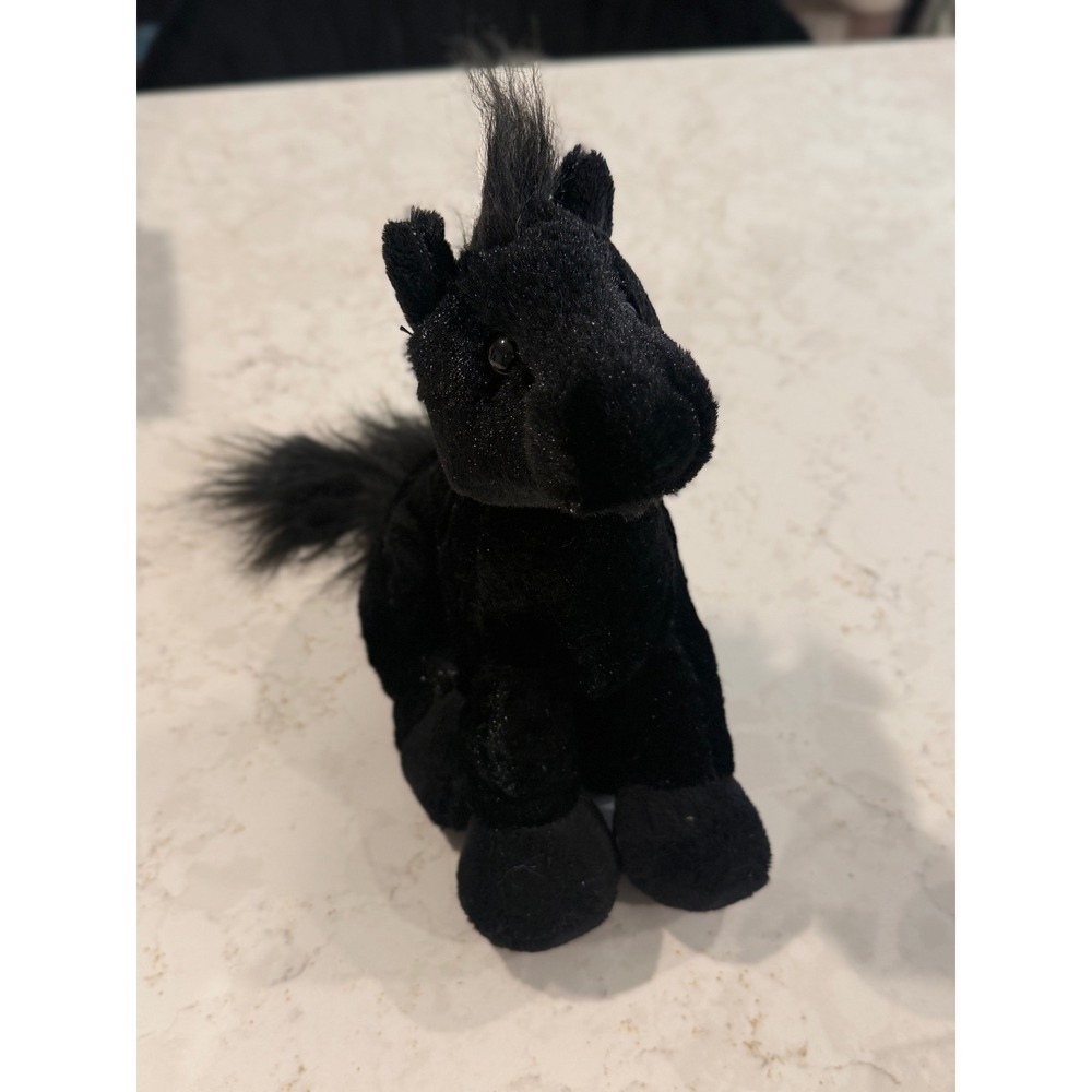 Webkinz‎ Ganz Black Stallion Horse Plush Stuffed Animal No Code HM118